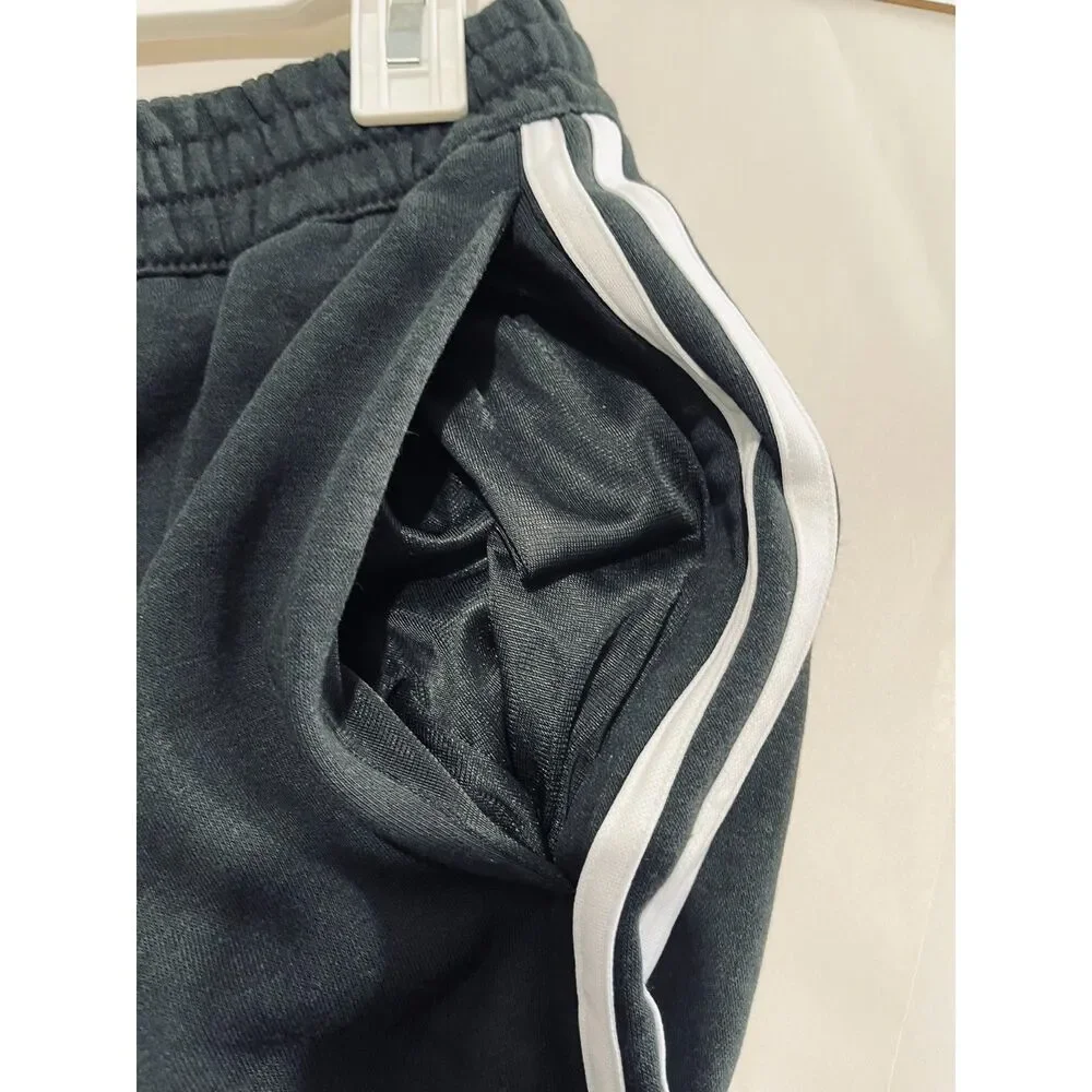 Adidas sweatpants comfy jogger athleisure active loungewear black logo men's XL
